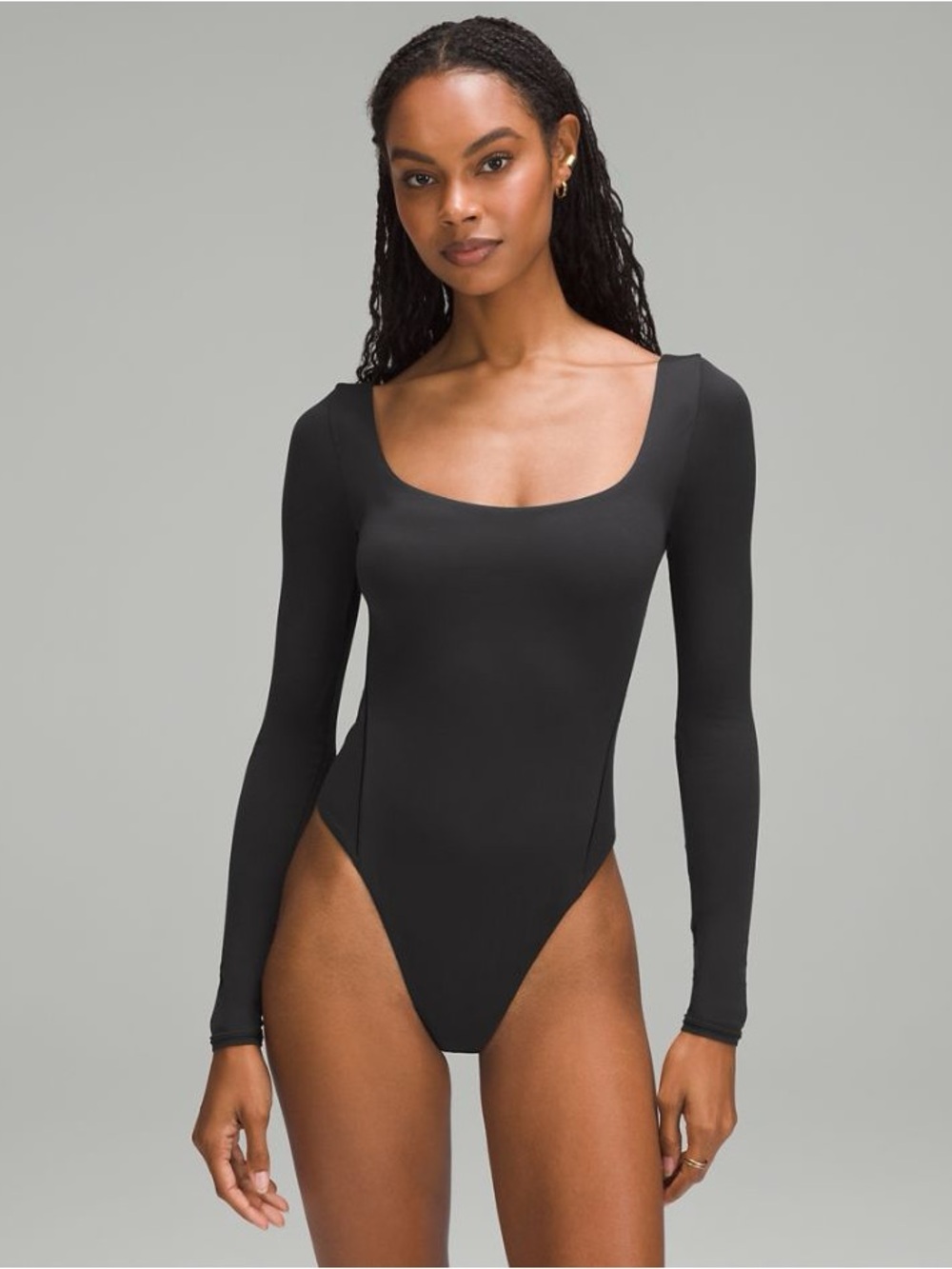 Lululemon Wundermost Ultra-Soft Squareneck Long Sleeve Bodysuit - Picture 1 of 9